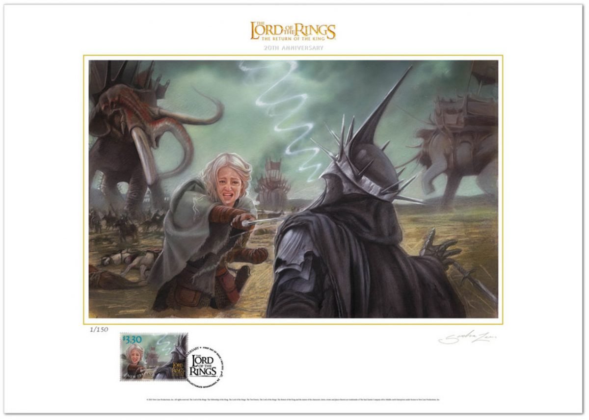 NZ Post Return of the King art print Eowyn