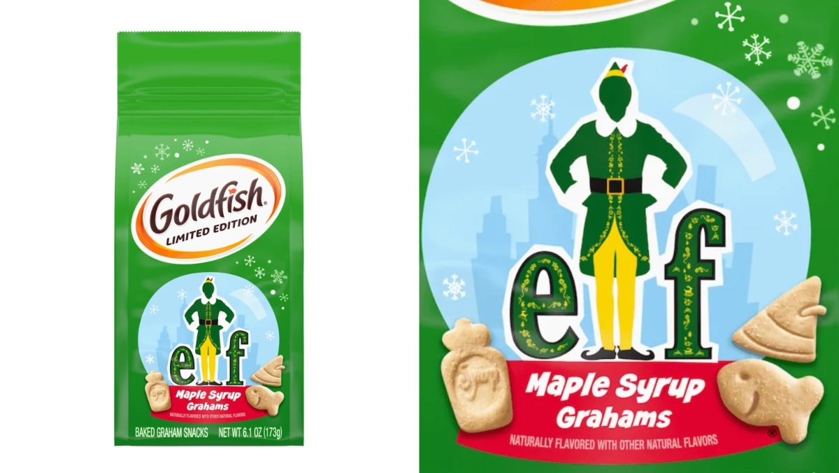 Elf maple syup grahams goldfish