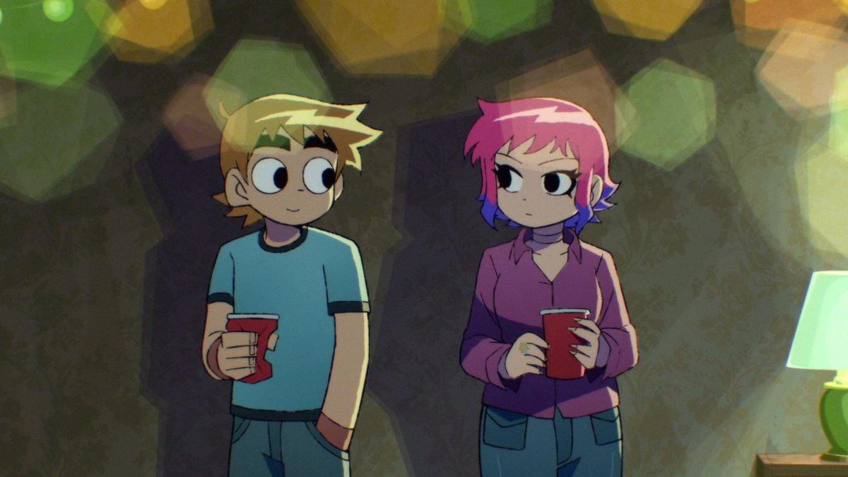 an image from the Scott Pilgrim anime on Netflix