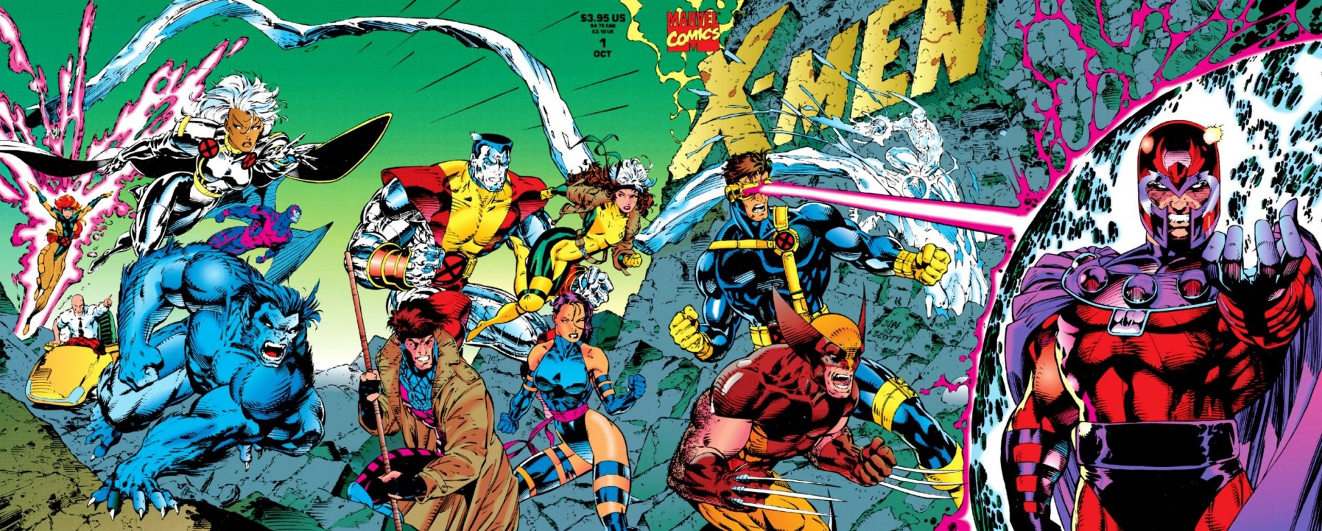 Jim Lee's gatefold cover for X-Men #1.